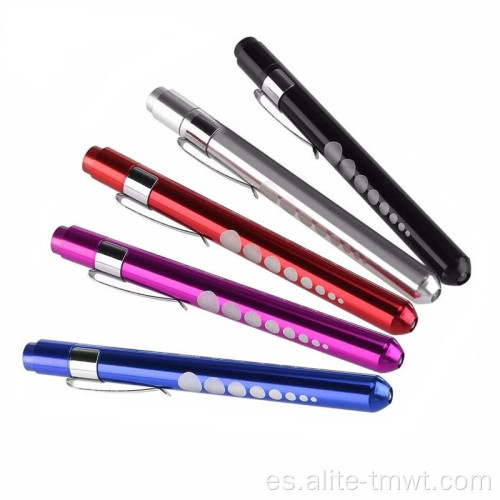 Bolígrafos de linterna de regalo promocional con clip